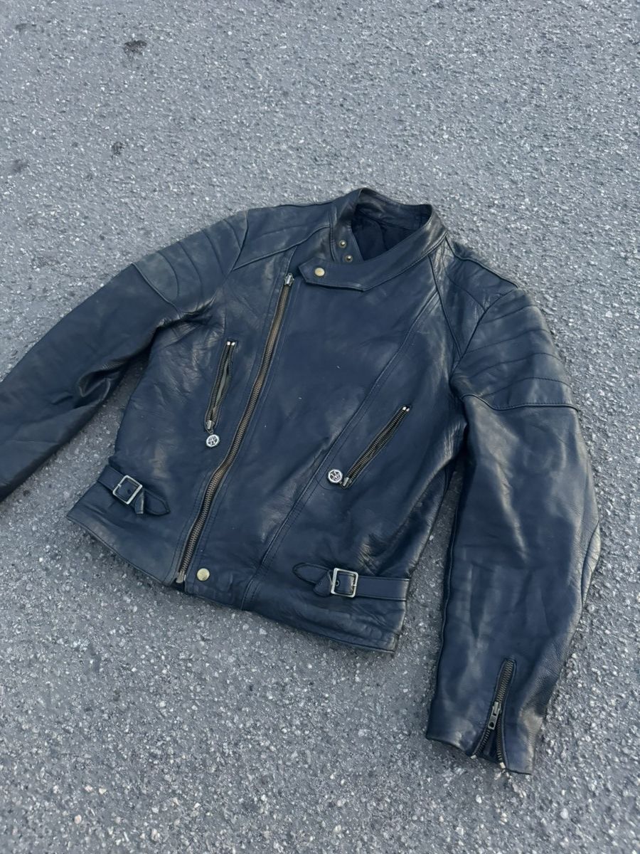 Vintage Vintage Y2K Motorcycle Leather Dog Face Biker Jacket Size US S / EU 44-46 / 1 - 2 Thumbnail
