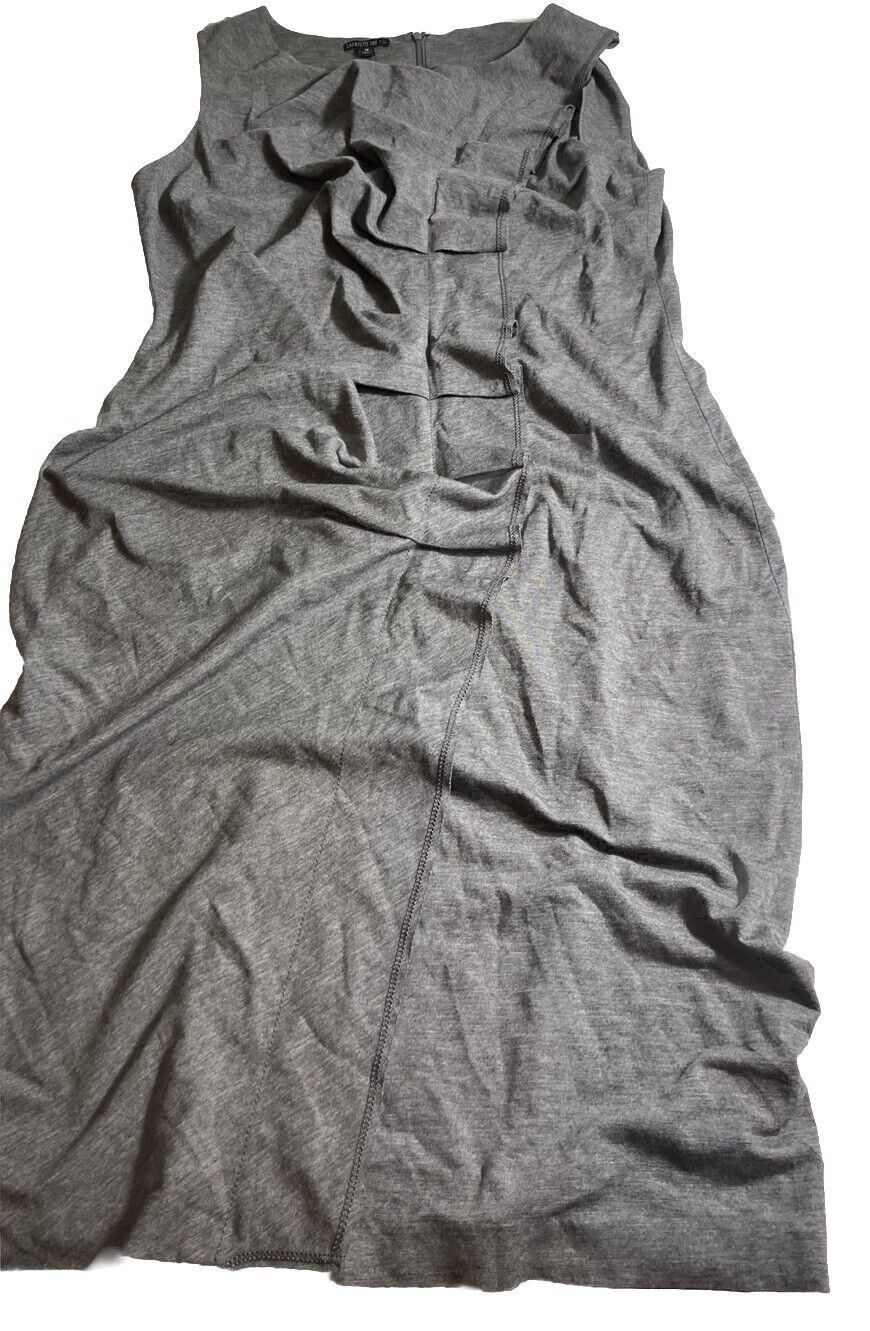 Lafayette 148 Lafayette 148 NY Womens Formed Sheath Dress Grey Sz M Size M / US 6-8 / IT 42-44 - 2 Thumbnail