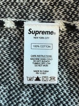 Supreme Supreme "Back Logo Sweater" (Checkerboard) Size US XL / EU 56 / 4 - 5 Thumbnail