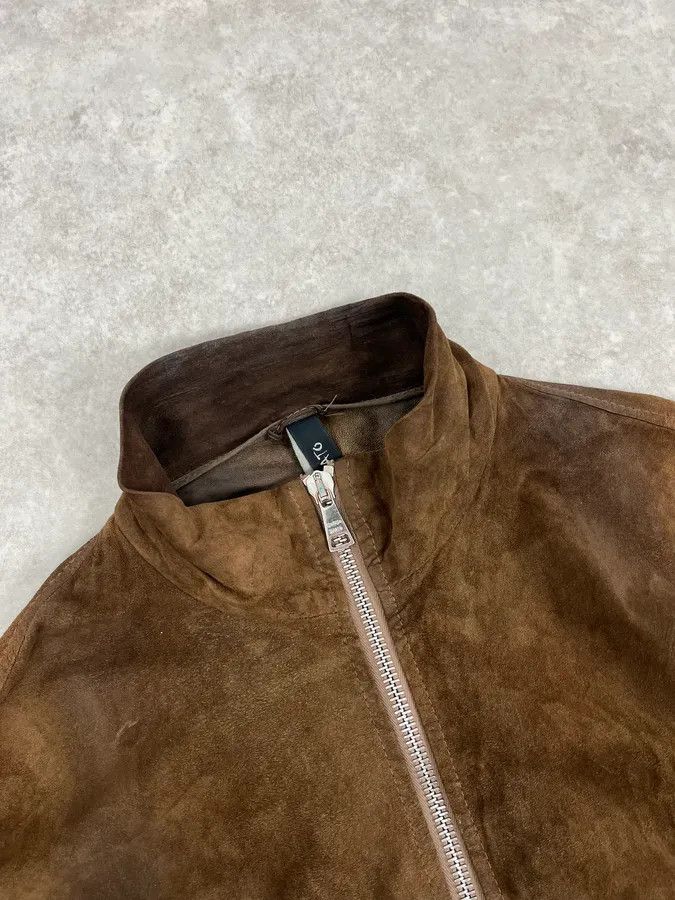 Giorgio Brato 2000s Giorgio Brato Brown Suede Leather Zip-up Jacket Size US M / EU 48-50 / 2 - 5 Thumbnail
