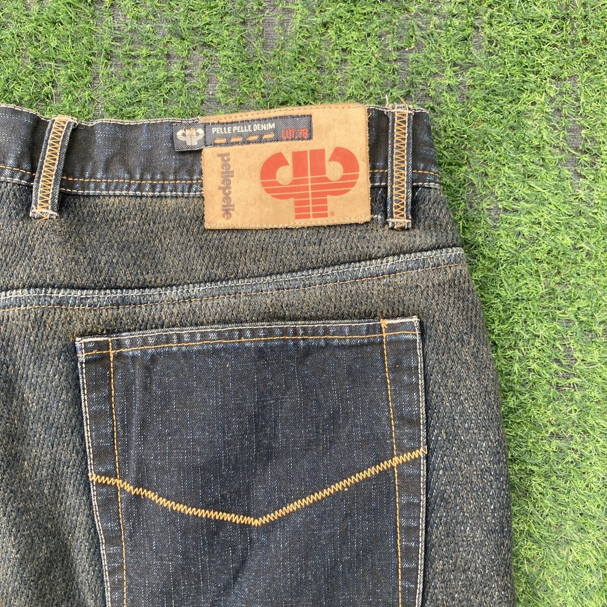Pelle Pelle PELLE PELLE DOUBLE KNEES DENIM Size US 35 - 11 Thumbnail
