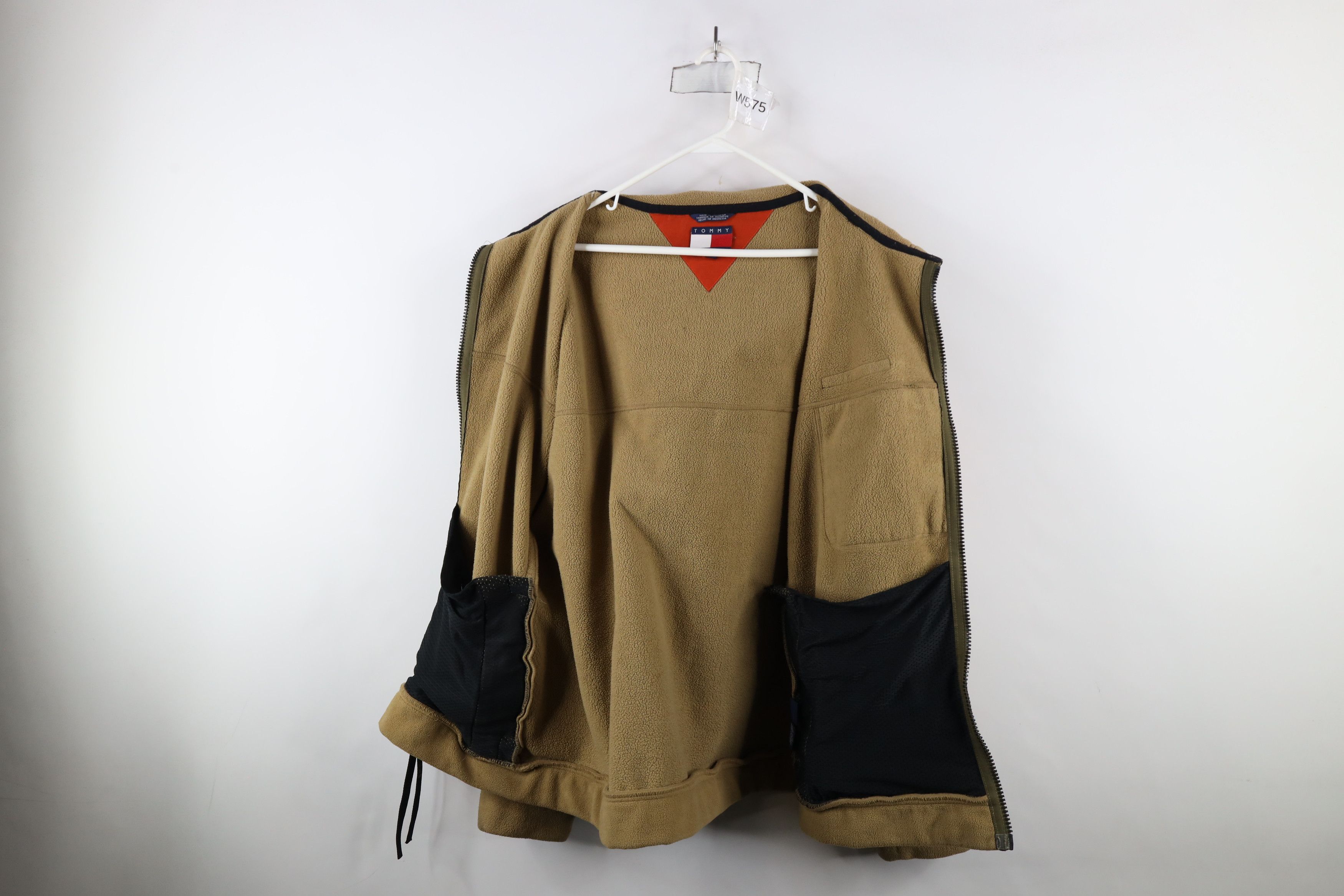 Tommy Hilfiger × Vintage Vintage 90s Tommy Hilfiger Spell Out Fleece Hooded Jacket Size US XXL / EU 58 / 5 - 11 Thumbnail
