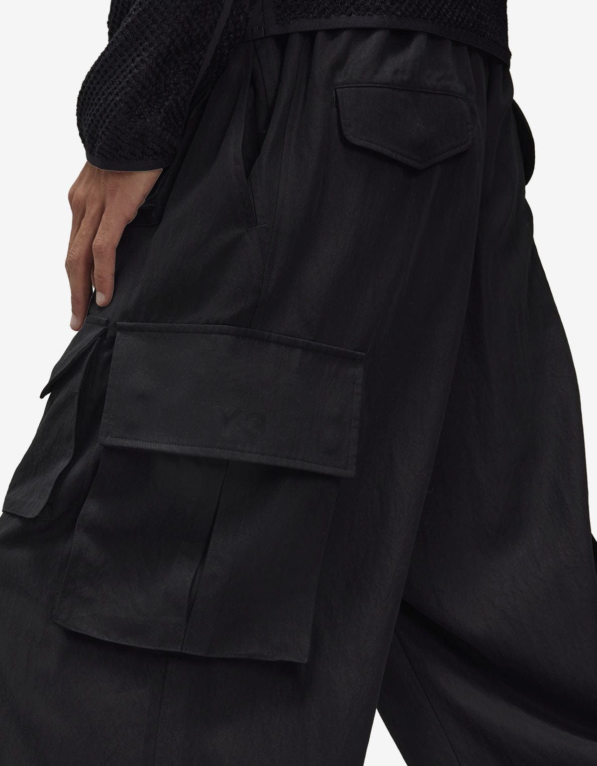 Y-3 Y-3 Black Refined Wool Cargo Pants Size US 36 / EU 52 - 8 Thumbnail