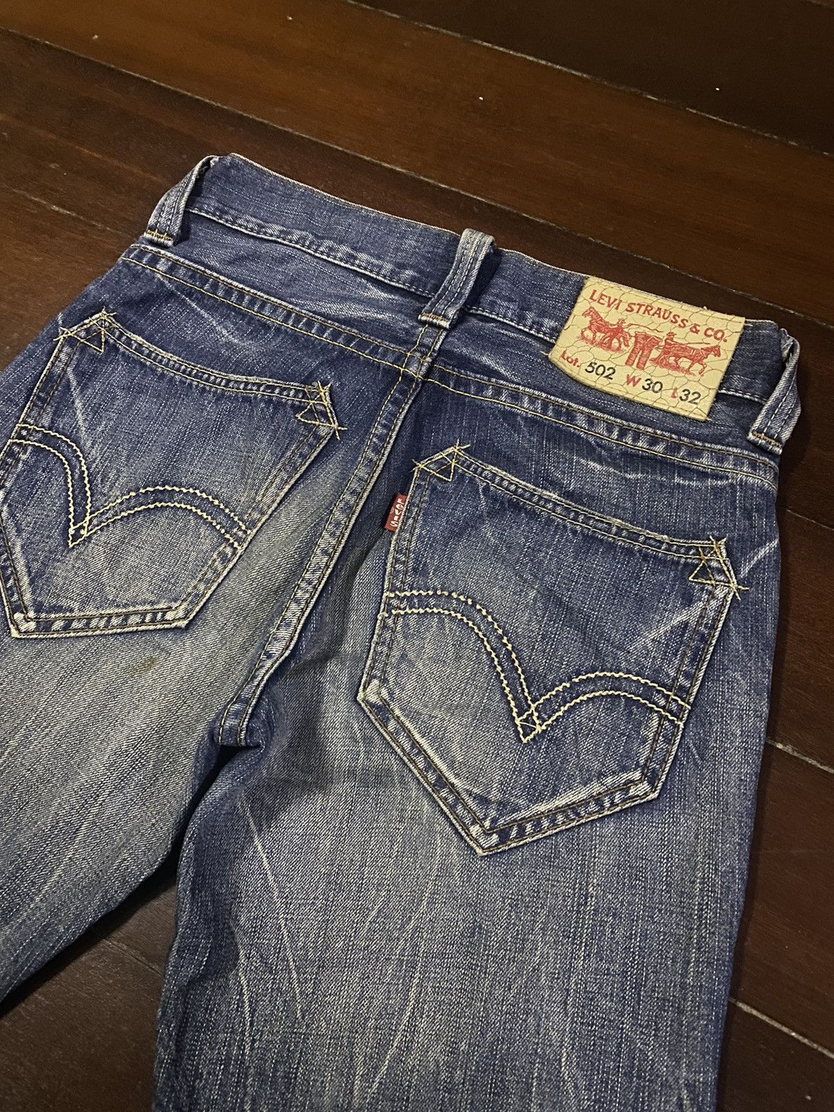 Levi's Fire 🔥 LEVIS 502 mud wash dirty distressed claw mark Size US 32 / EU 48 - 7 Thumbnail
