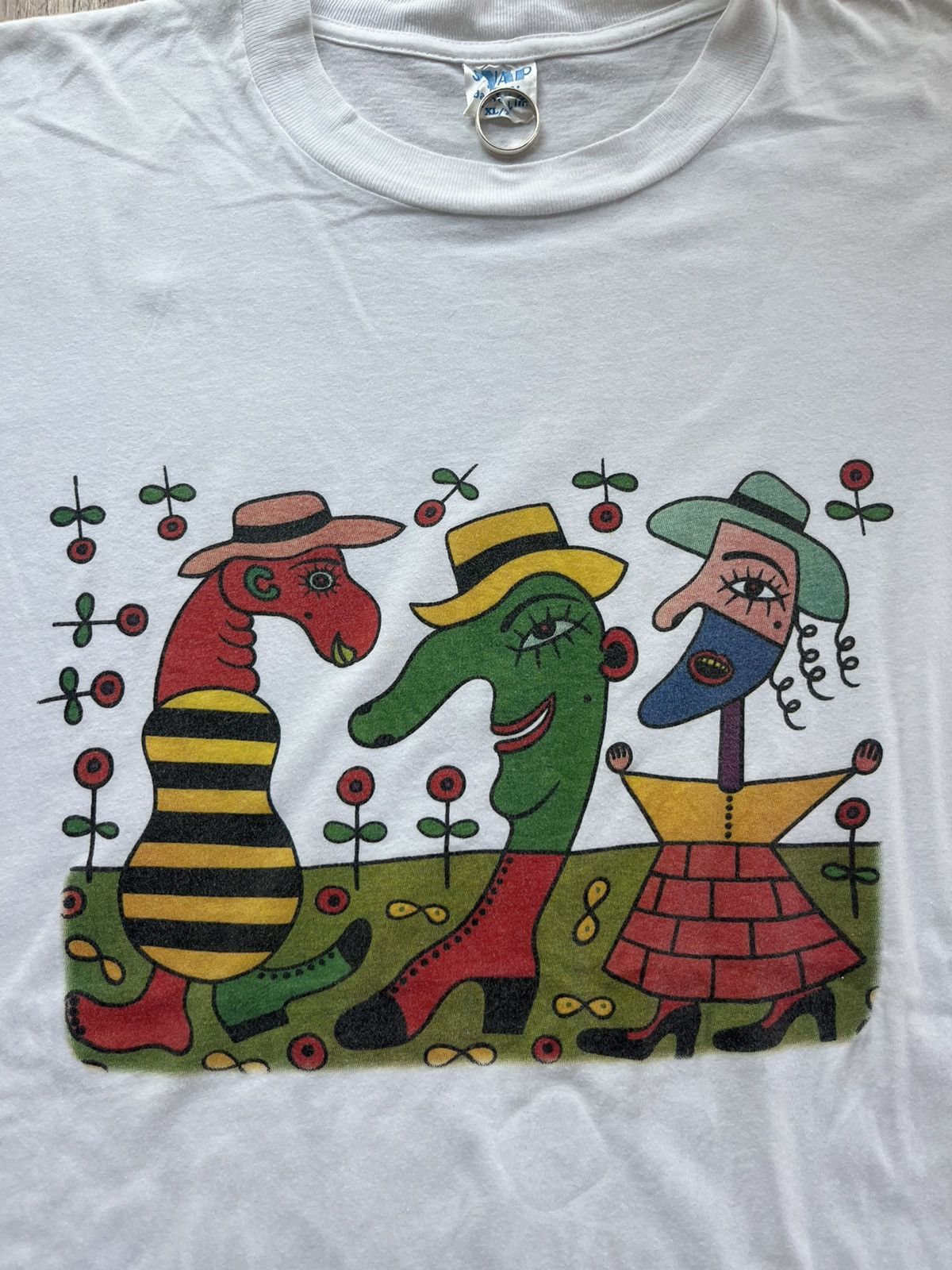 Vintage Vintage Artwork VON GUSTAVO NRW SPD 90’s Tshirt Size US XL / EU 56 / 4 - 5 Thumbnail