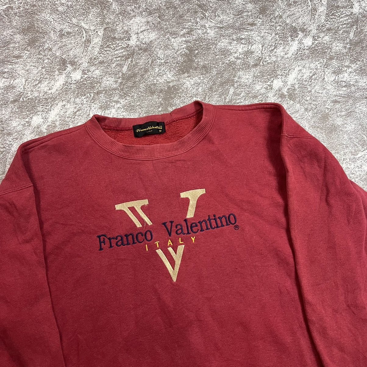 Vintage Vintage Franco Velentino Italy Embroidery Sweatshirts Size US M / EU 48-50 / 2 - 2 Thumbnail