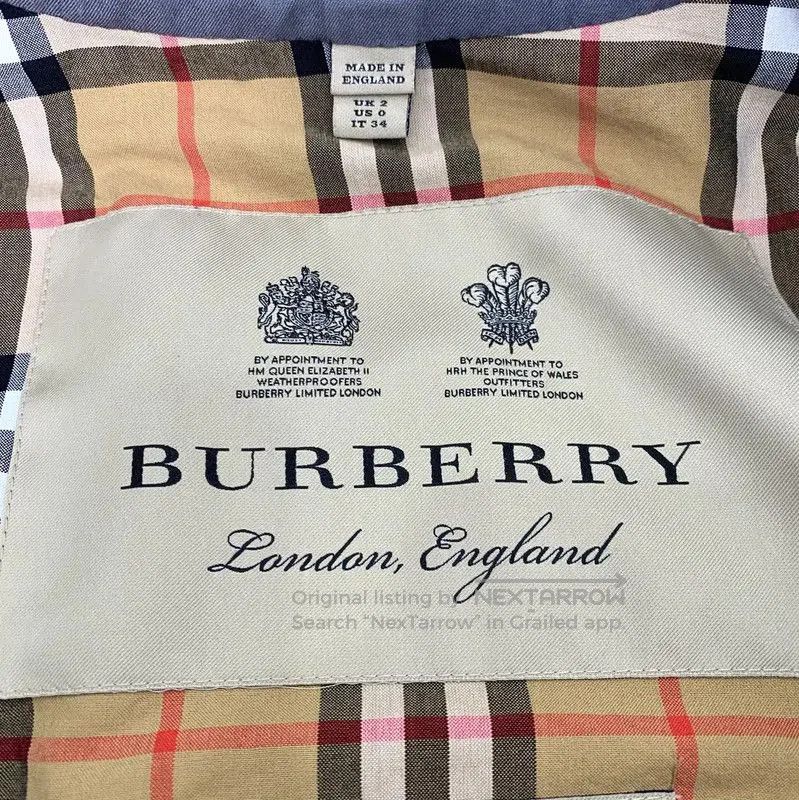 Burberry Burberry Dark Gray Cotton Women’s Trench Coat. Size XXS / US 00 / IT 34 - 5 Thumbnail