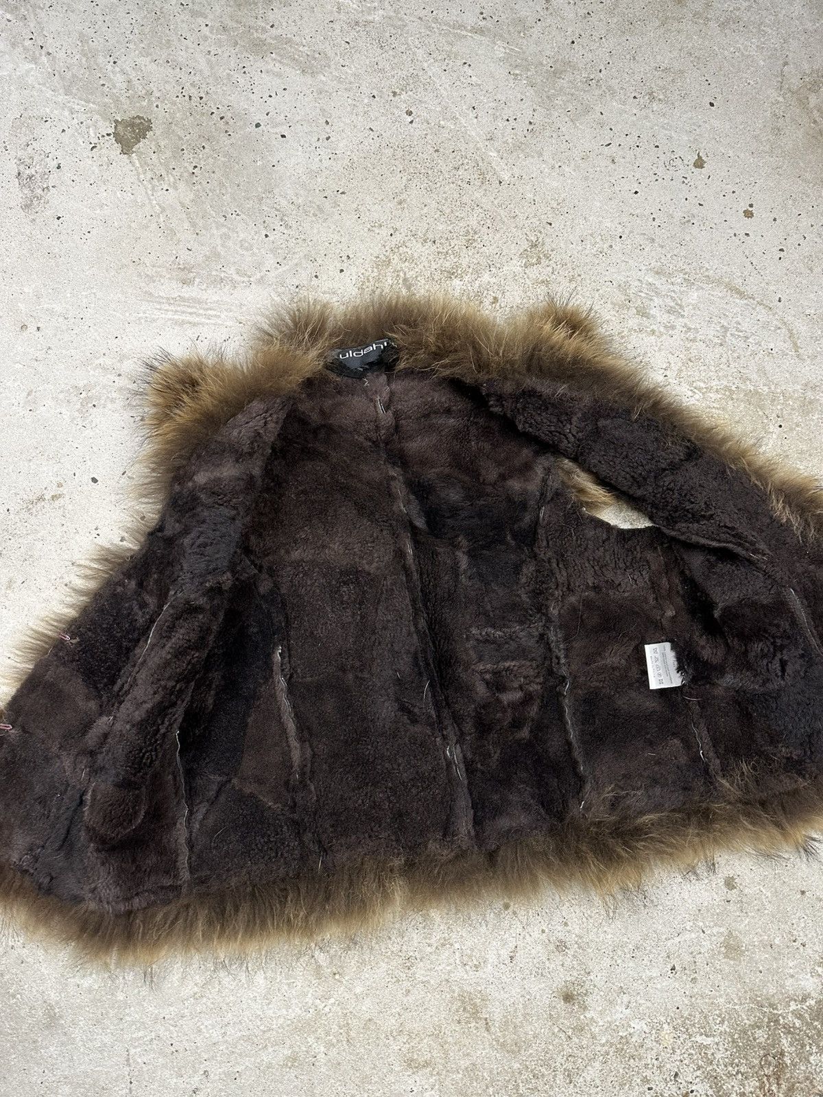 If Six Was Nine Vintage Y2K Lamb Leather Patchwork Vest Racoon Fur japan Size US S / EU 44-46 / 1 - 8 Thumbnail