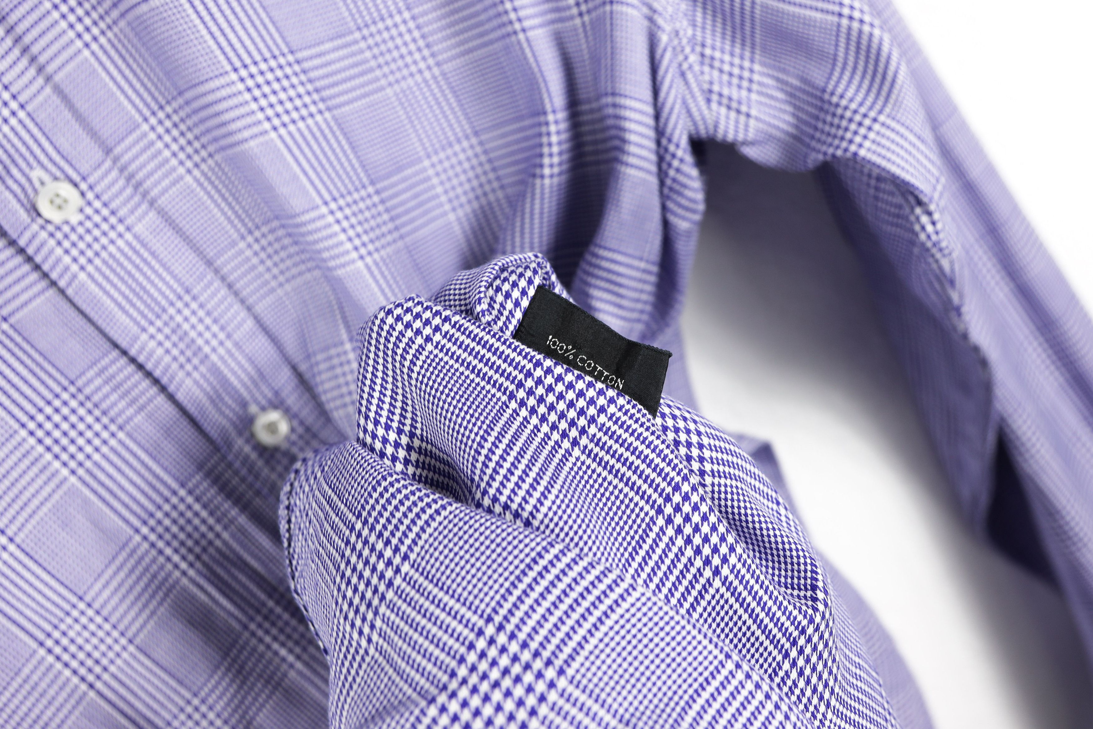 Tom Ford Tom Ford Blue Houndstooth Plaid Check Formal Classic Shirt Size US XL / EU 56 / 4 - 14 Thumbnail