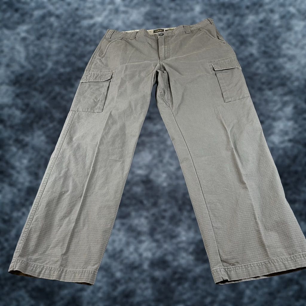 Vintage Cabela's Cargo Pants Mens 36x30 Gray Ripstop Cotton Outdoor Pants Cargo Pocket Casual Workwear Size US 36 / EU 52 - 1 Thumbnail