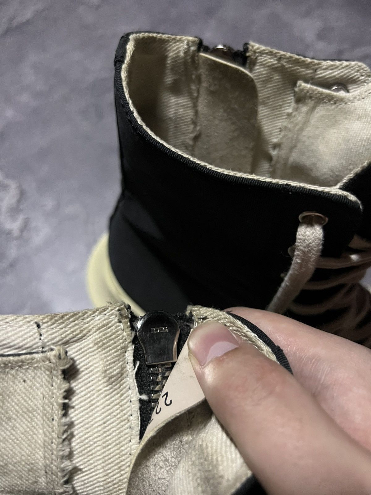 Rick Owens Abstract Ramones Hign
