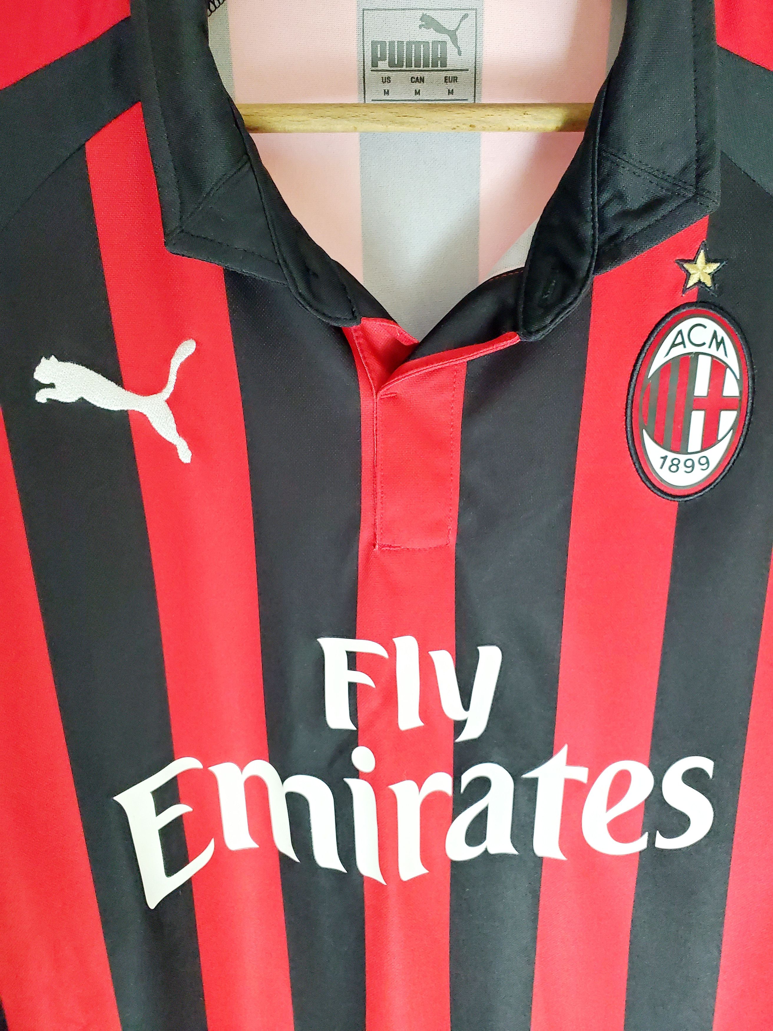 Adidas AC Milan Football Shirt - 2018 2019 - Home M New condition Size US M / EU 48-50 / 2 - 2 Thumbnail