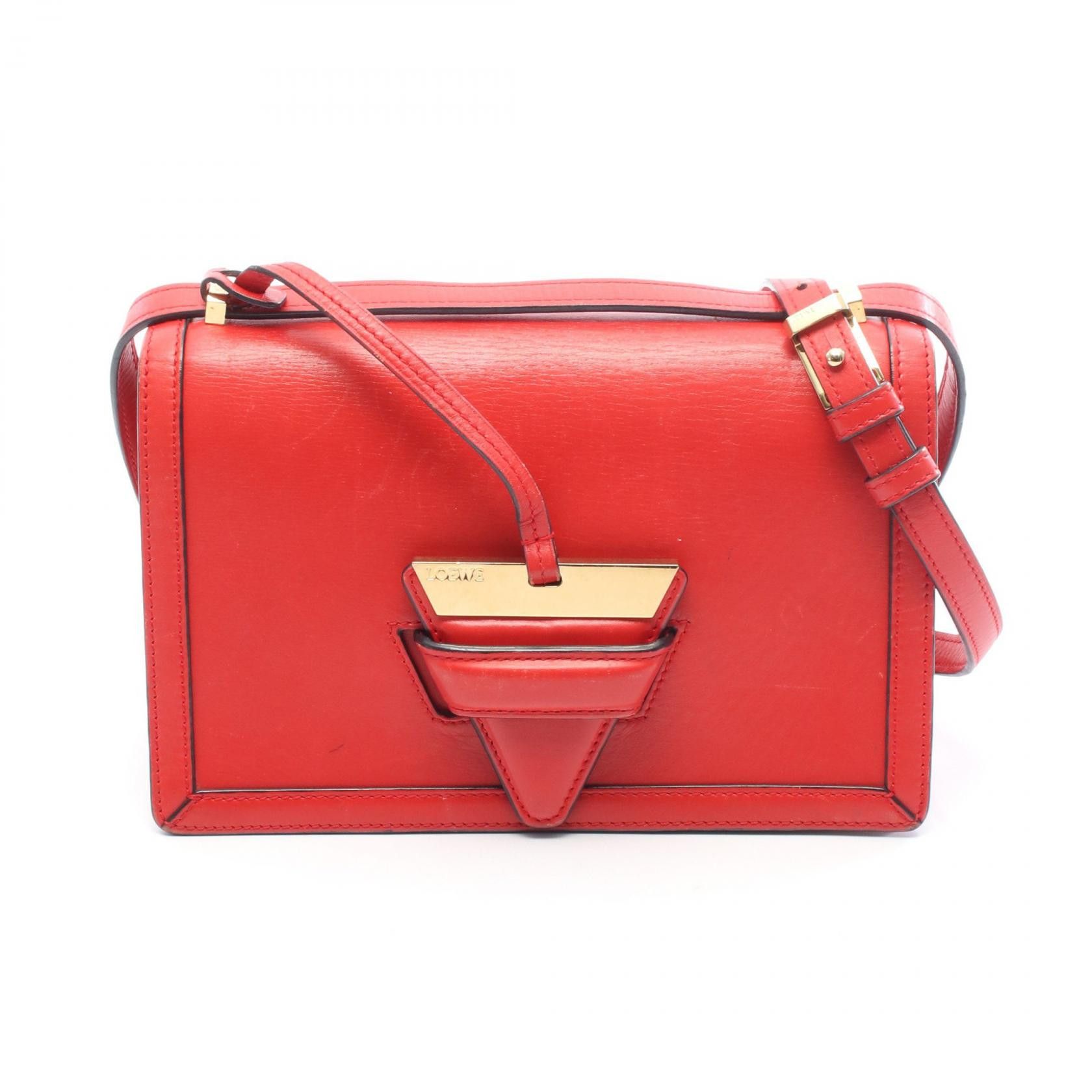 Loewe Loewe Loewe Barcelona Leather Shoulder Bag Leather Shoulder Bag DUTY FREE for USA Size ONE SIZE - 1 Thumbnail