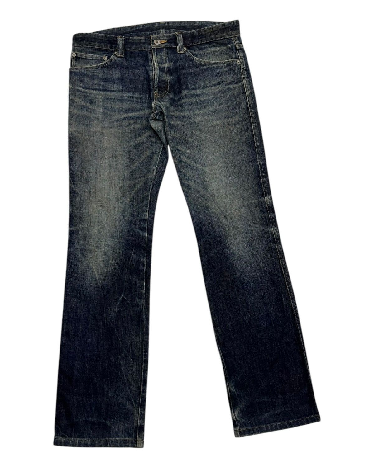 Japanese Brand × Tornado Mart VINTAGE HIGH STREET SLIM FLARE DISTRESS JEANS TORNADO MART Size US 35 - 5 Thumbnail