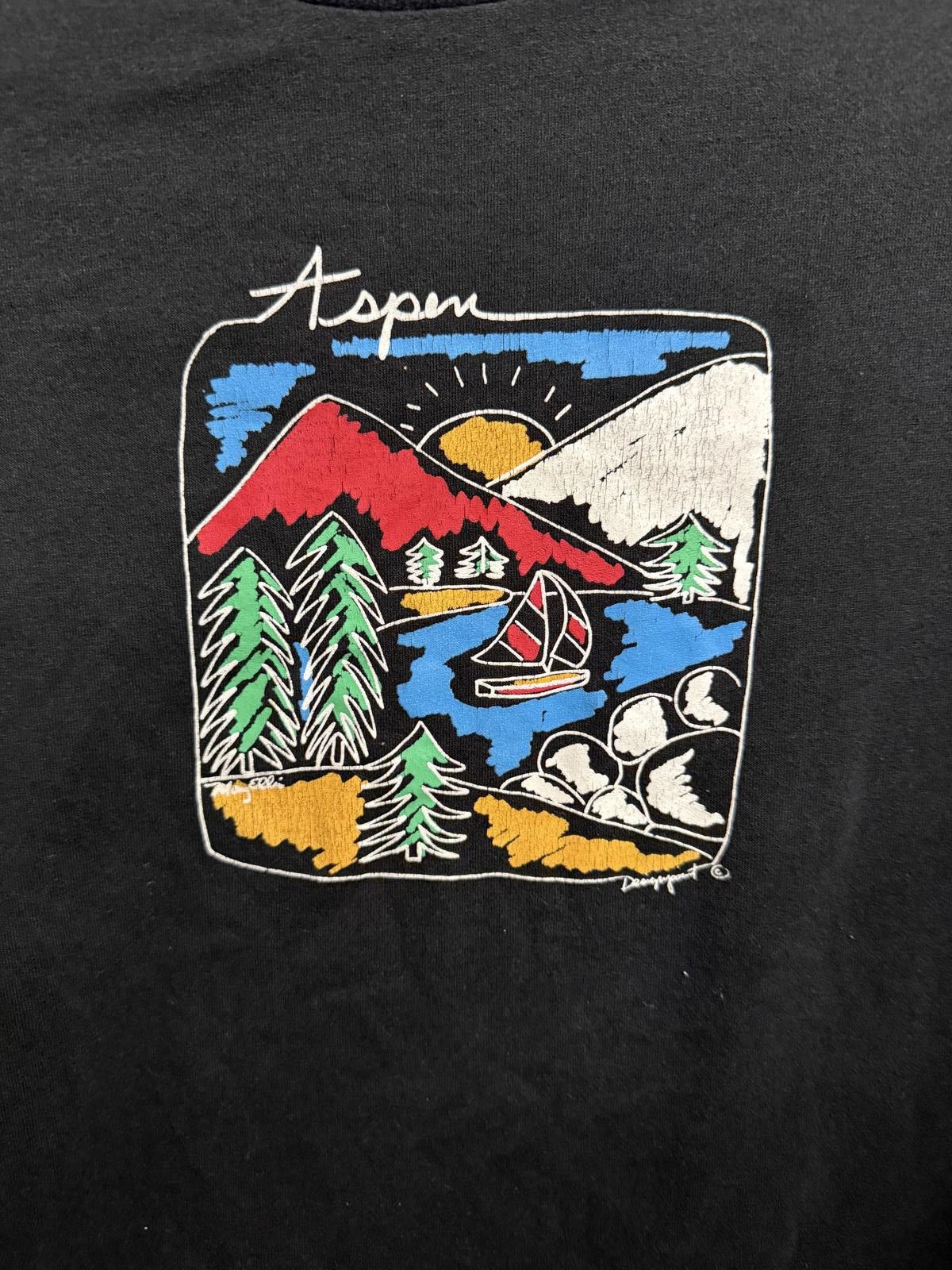 Jerzees VTG Aspen Colorado T-shirt Art by Mary Ellis Designpoint XL Size US XL / EU 56 / 4 - 3 Thumbnail