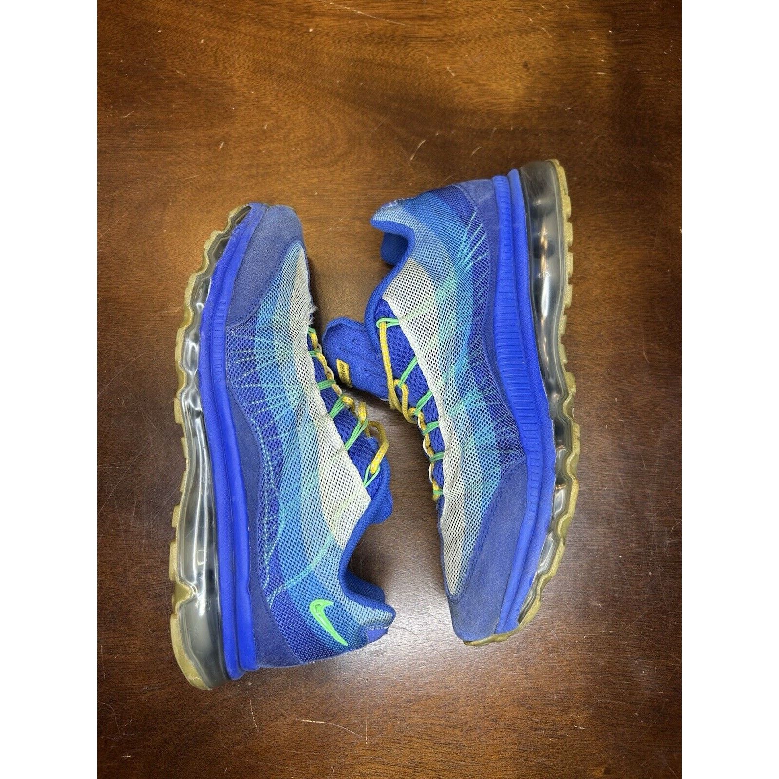 Nike 2012 Nike LIVESTRONG Air Max 95 Dynamic Flywire 'Hyper Blue' Size US 13 / EU 46 - 3 Thumbnail