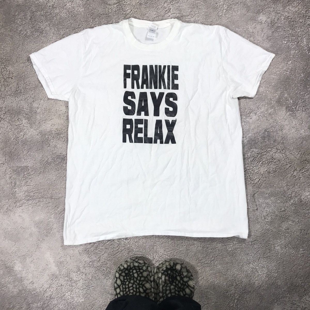 Vintage Vintage Y2K Frankie Says Relax Graphic Tee Streetwear XXL Size US XXL / EU 58 / 5 - 2 Thumbnail