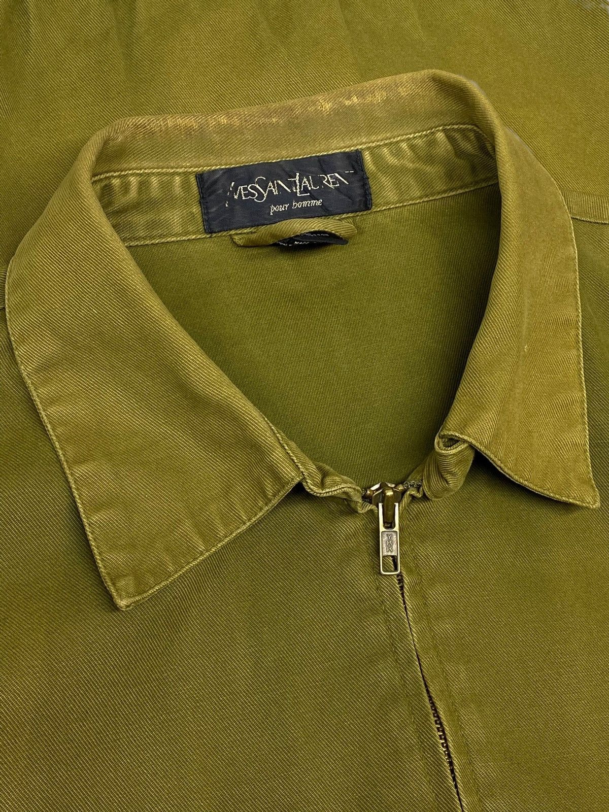 Yves Saint Laurent VINTAGE YSL YVES SAINT LAURENT 90s DISTRESSED FADED JACKET Size US XL / EU 56 / 4 - 17 Thumbnail