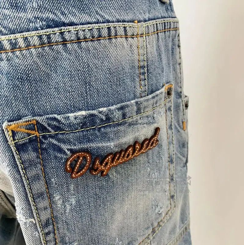 Dsquared2 DSQUARED2 Casual Blue Cotton Pants for Women . Size 23" - 4 Thumbnail