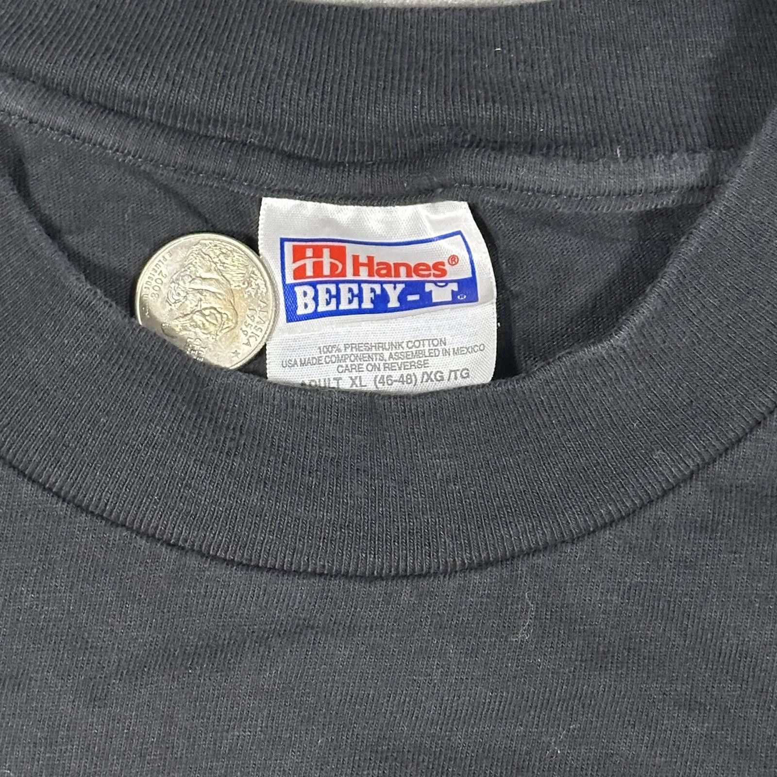 Hanes Hanes Men T-Shirt Regular XL Black Vintage Turning Point Size US XL / EU 56 / 4 - 3 Thumbnail