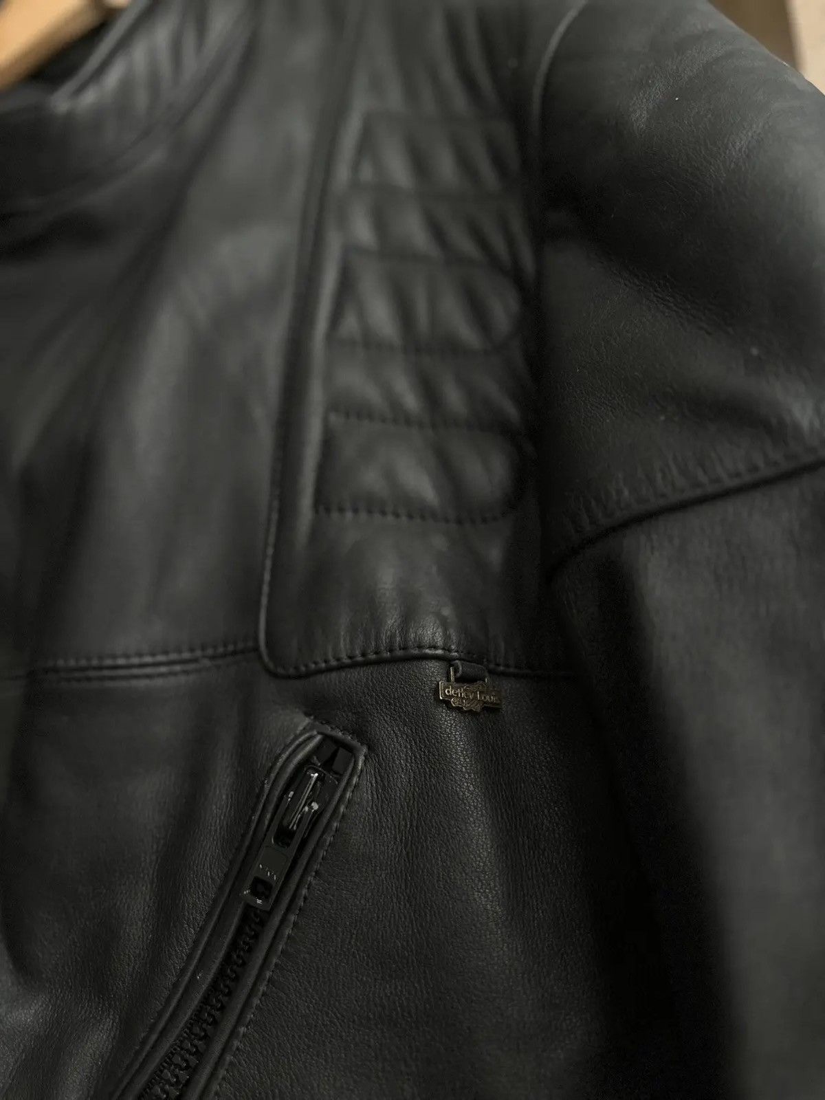 Louis W. × Lui's × Vintage Vintage LOUIS Black International Biker Motorcycle Jacket Size US M / EU 48-50 / 2 - 20 Thumbnail