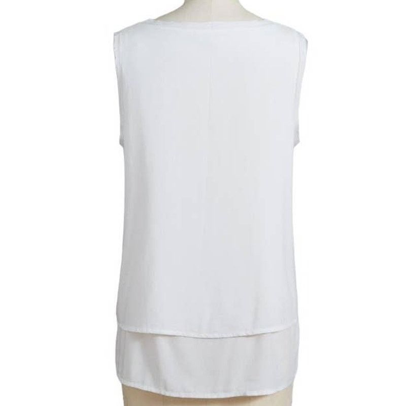 Other Sundance white scoop neck tank Forever Me NEW layered top Size S / US 4 / IT 40 - 3 Thumbnail