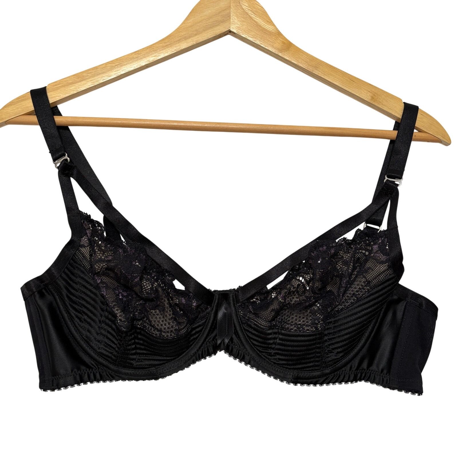 Agent Provocateur Agent Provocateur Cut Tag Underwire Mesh Bra Black 34D Size ONE SIZE - 1 Thumbnail