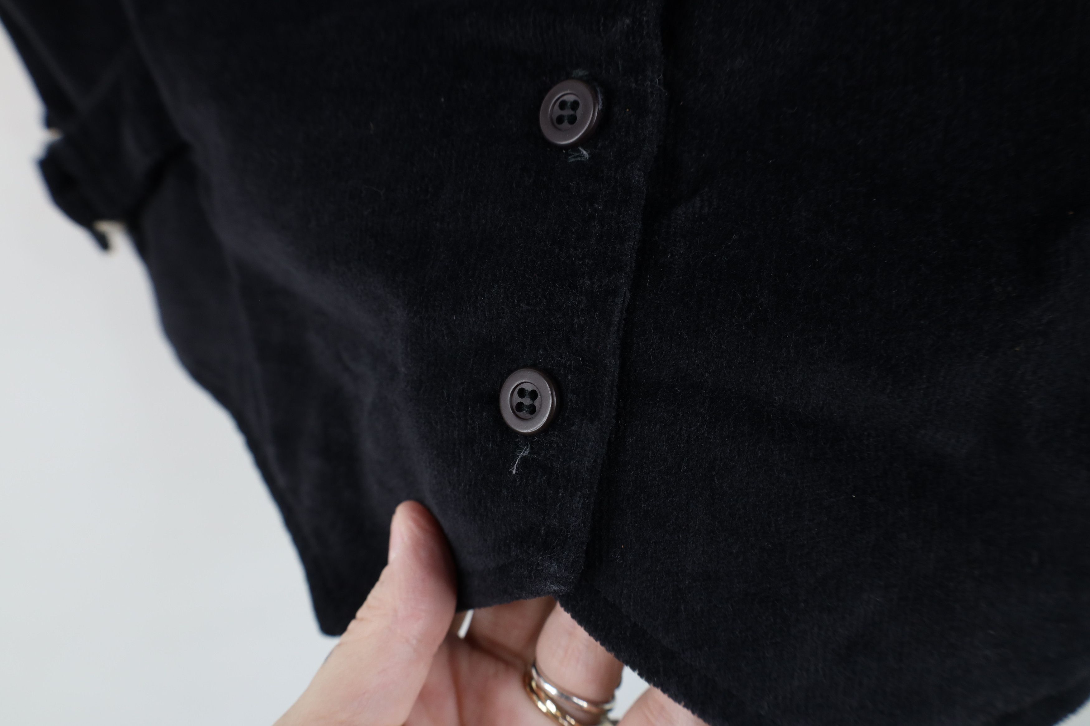 Vintage Vintage 70s Streetwear Buckle Corduroy Vest Jacket Black USA Size L / US 10 / IT 46 - 7 Thumbnail