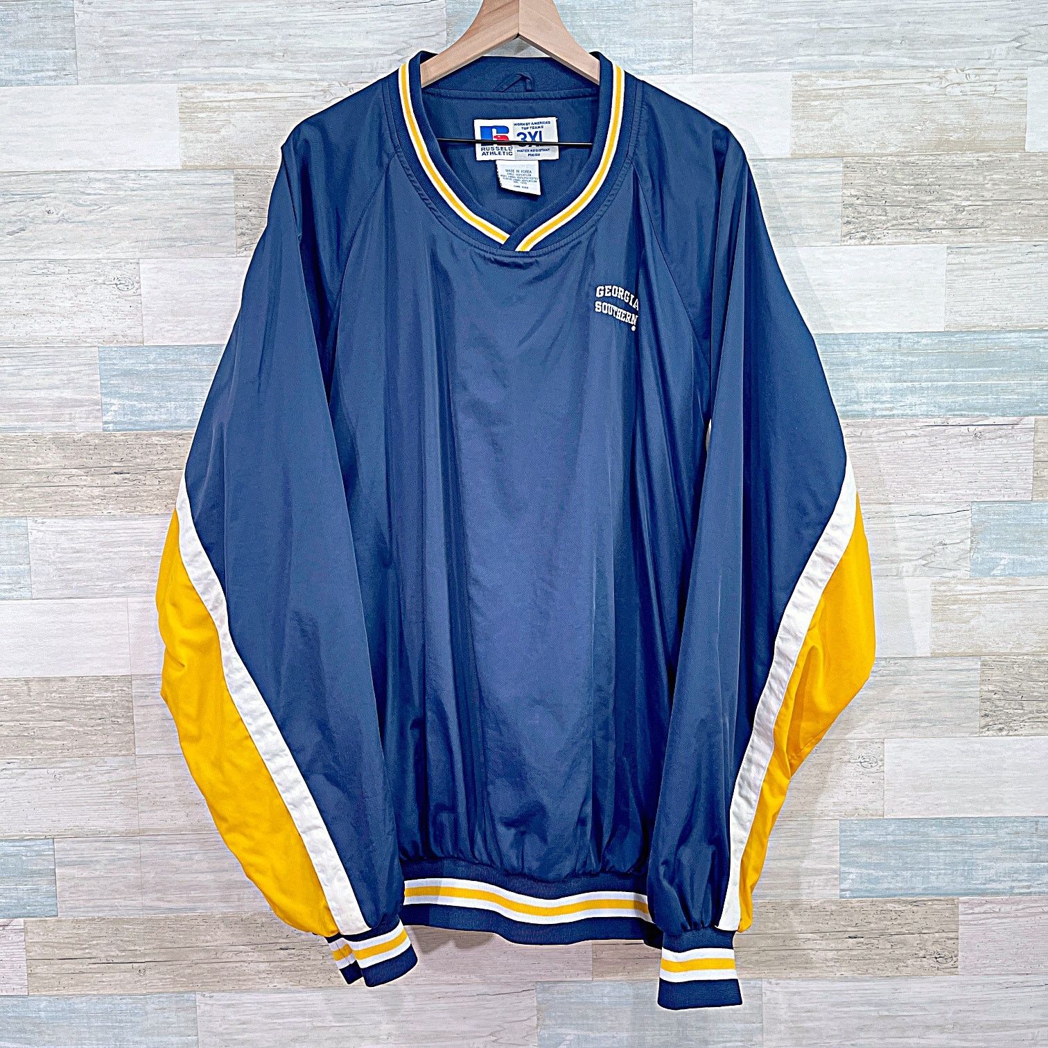 NCAA × Russell Athletic × Vintage Georgia Southern University Vintage 90s Windbreaker Mens 3XL Size US XXL / EU 58 / 5 - 1 Thumbnail