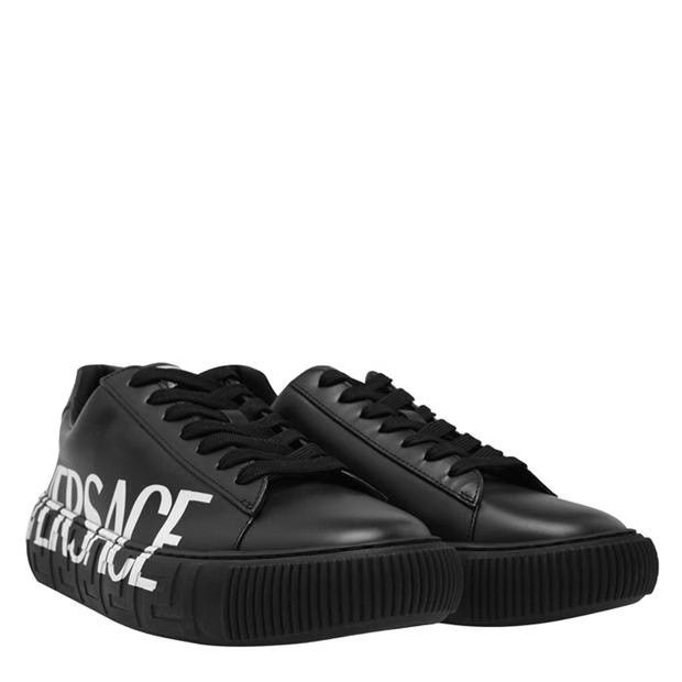 Versace o1g2r1mq0824 Greca Logo Trainers in Black & White Size US 10 / EU 43 - 3 Thumbnail