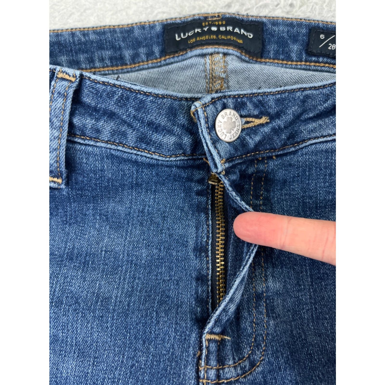 Lucky Brand Lucky Brand Jeans Women 2 Blue Denim Bridget Skinny Cotton Blend 25x27 Size 26" / US 2 / IT 38 - 5 Thumbnail