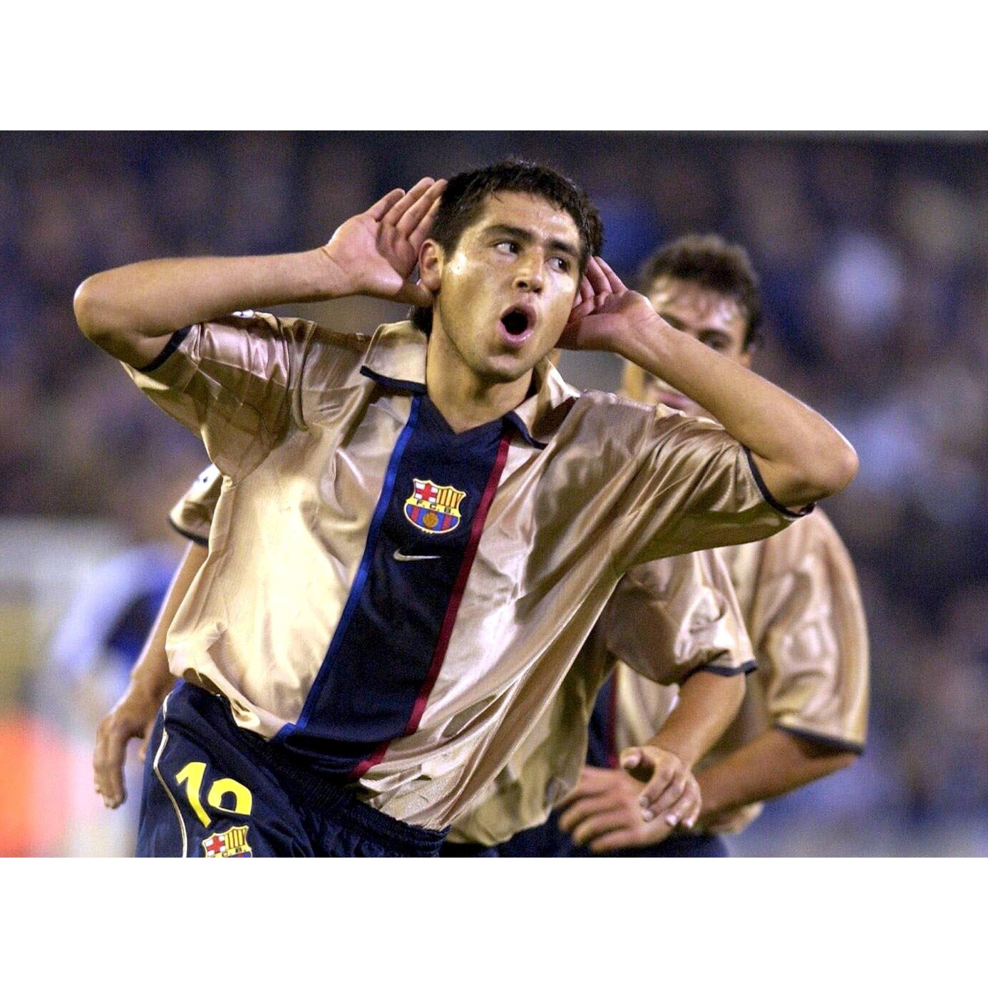 Nike Riquelme Barcelona 2002 2003 UEFA Soccer Third Jersey XL Size US XL / EU 56 / 4 - 8 Thumbnail