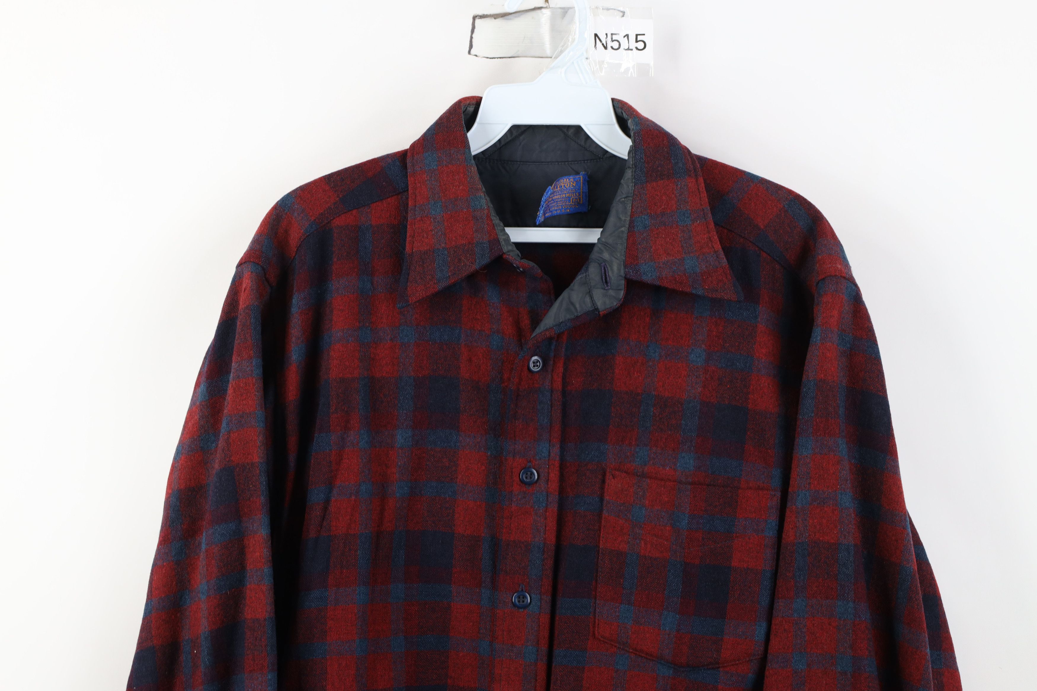Pendleton Vintage 70s Pendleton Wool Knit Collared Button Shirt USA Size US M / EU 48-50 / 2 - 2 Thumbnail