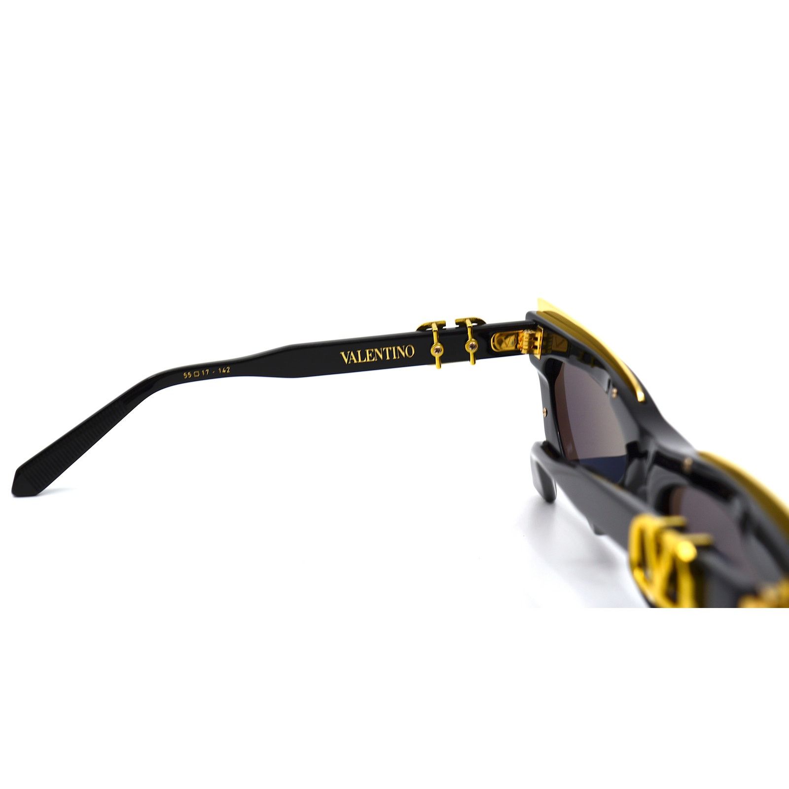 Valentino NEW Valentino V Goldcut I VLS113 Black Gold Sunglasses Size ONE SIZE - 10 Thumbnail