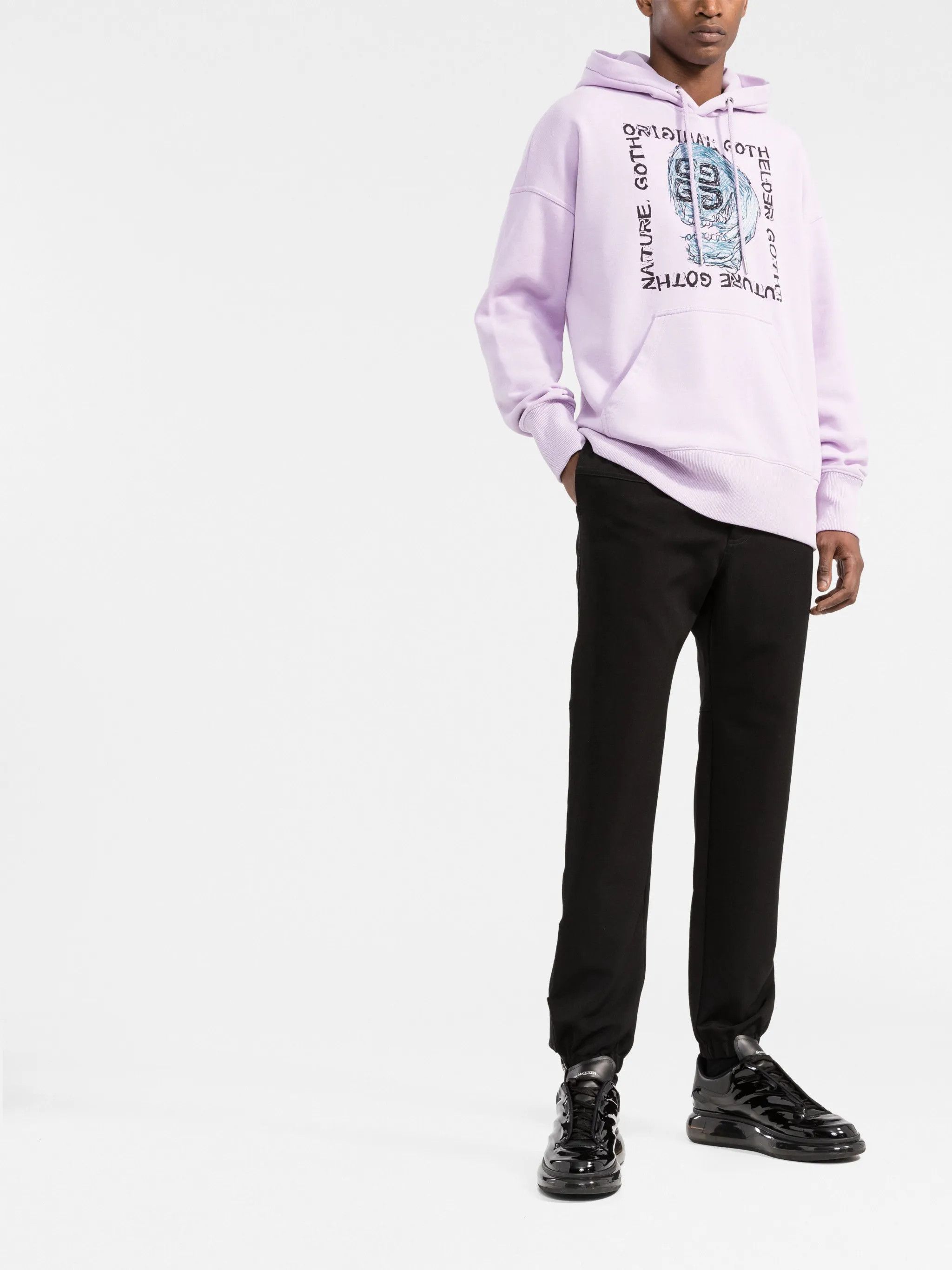 Givenchy x Josh Smith Lilac Embroidered 4G Skull Logo Hoodie Size US M / EU 48-50 / 2 - 3 Thumbnail