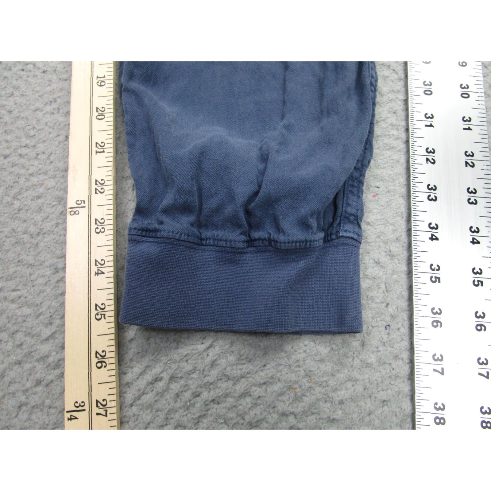 Faherty FAHERTY Pants Womens Large Blue Joggers Tapered Elastic Waist Cuffed Pockets Size 36" / US 14 / IT 50 - 2 Thumbnail