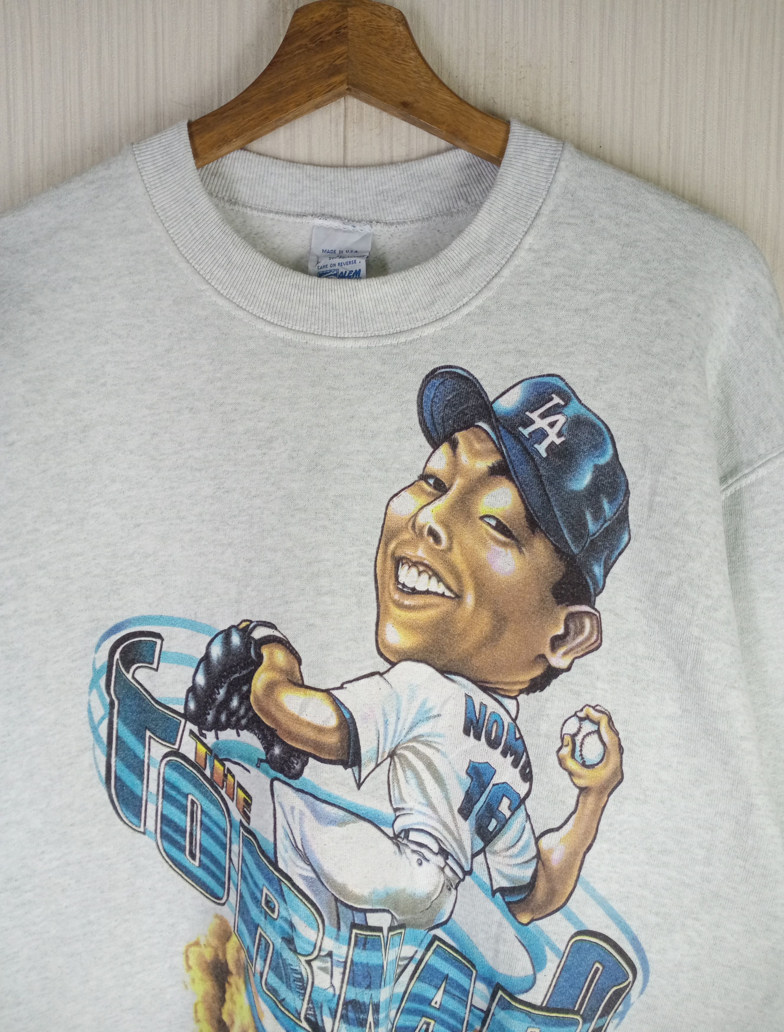 MLB Rare Vintage The Tonardo Hideo Nomo Dodgers Sweatshirt Size US L / EU 52-54 / 3 - 3 Thumbnail