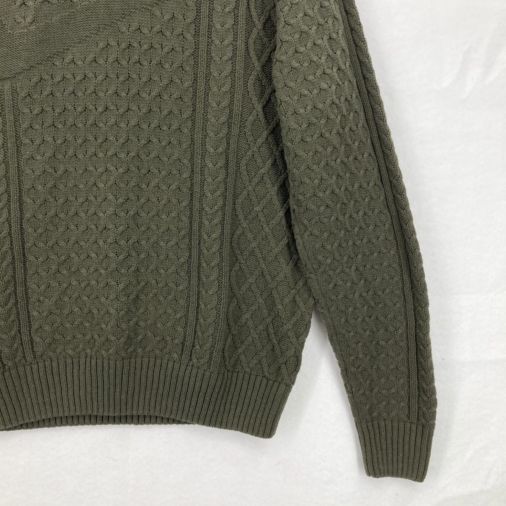 Nike Nike Sweater Mens Small Turtleneck Cable Knit Wool Blend Pullover Center Swoosh Size US S / EU 44-46 / 1 - 3 Thumbnail