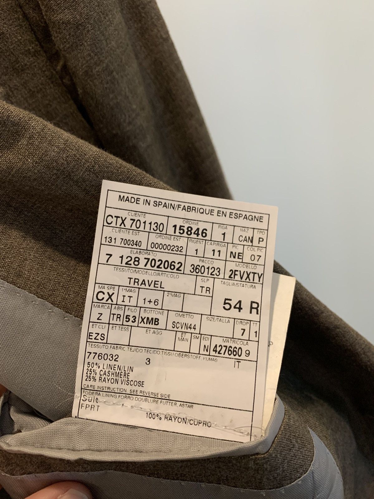 Ermenegildo Zegna Ermenegildo Zegna linen cashmere unstructured travel blazer Size 52R - 6 Thumbnail