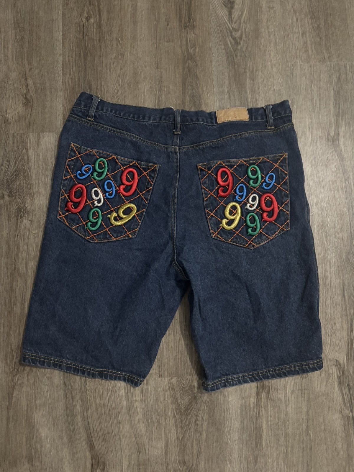 Other Gino Green Global Y2K Vintage “999” Coogi Style Jean Shorts Size US 40 / EU 56 - 1 Thumbnail
