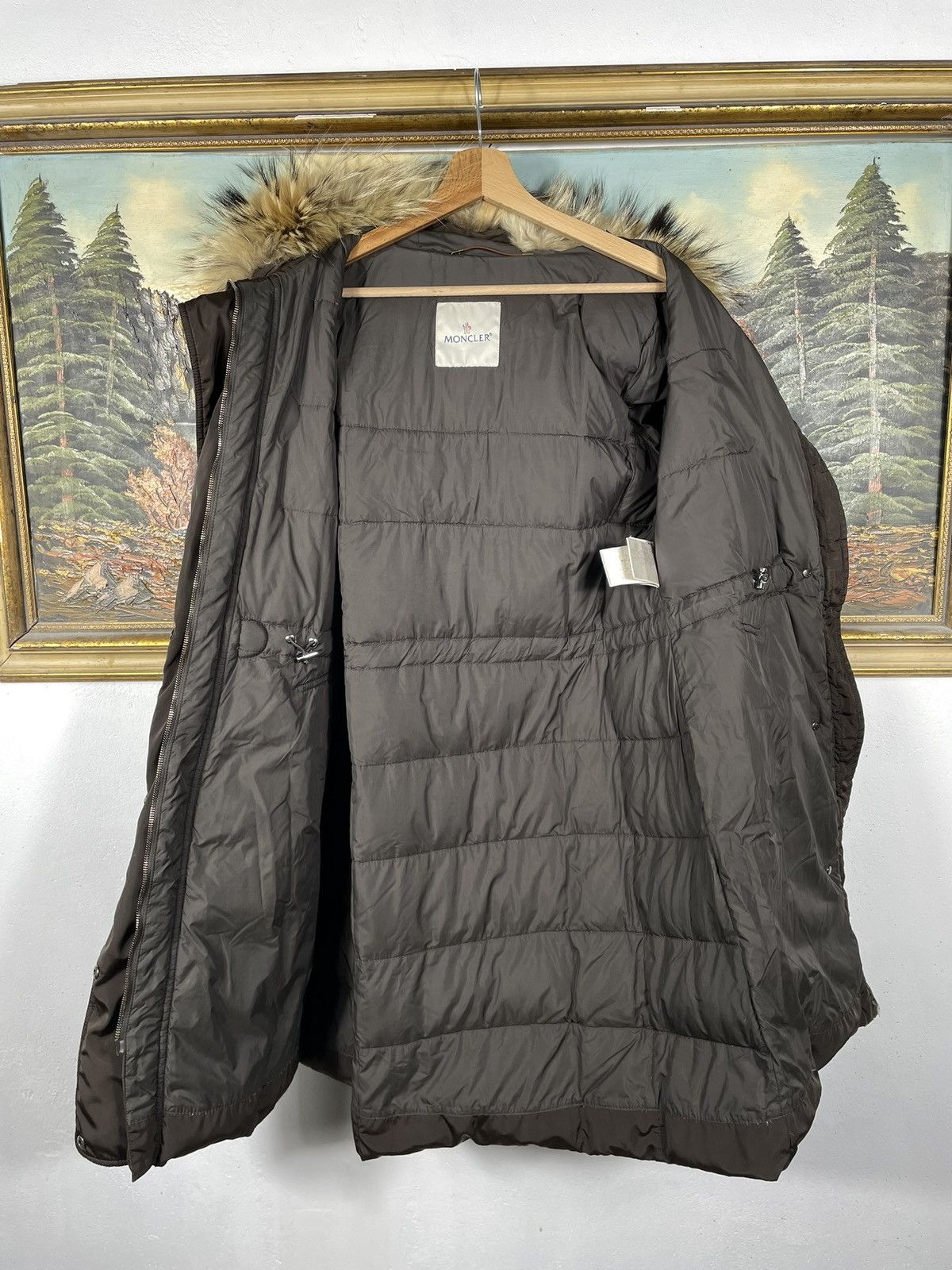 Designer × Moncler Moncler Brown Puffer Hoodie Down Jakcet Coat Luxury Designer Size M / US 6-8 / IT 42-44 - 9 Thumbnail