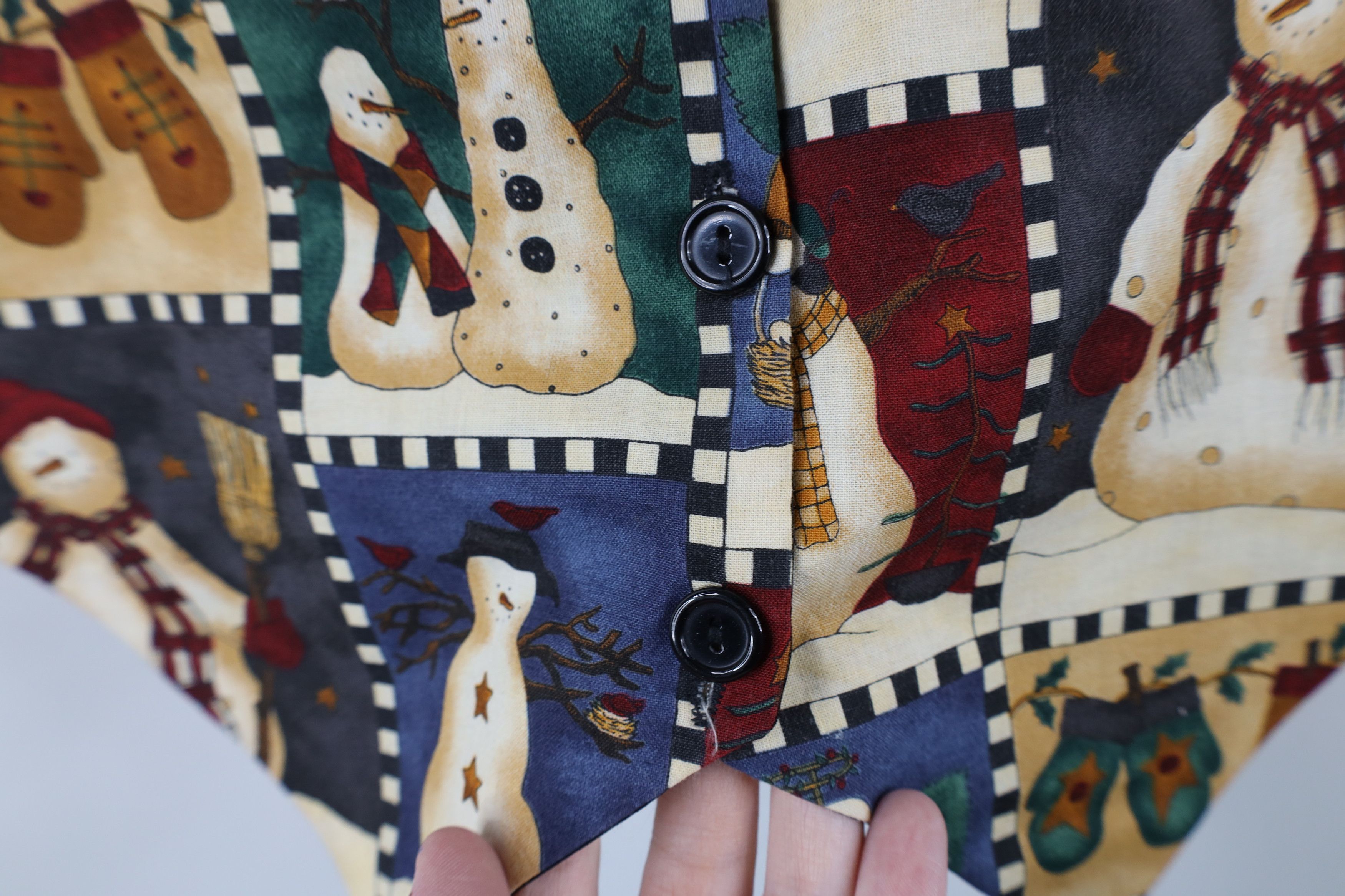 Vintage Vintage 90s Streetwear Christmas Snowman Tie Back Jacket Size S / US 4 / IT 40 - 5 Thumbnail