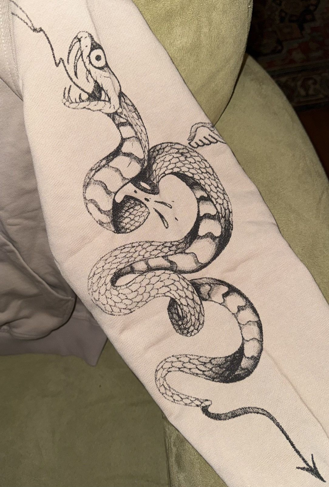 Other Wrathboy “Snake Hit” Hoodie, taupe/black, NEW, loose medium Size US M / EU 48-50 / 2 - 5 Thumbnail