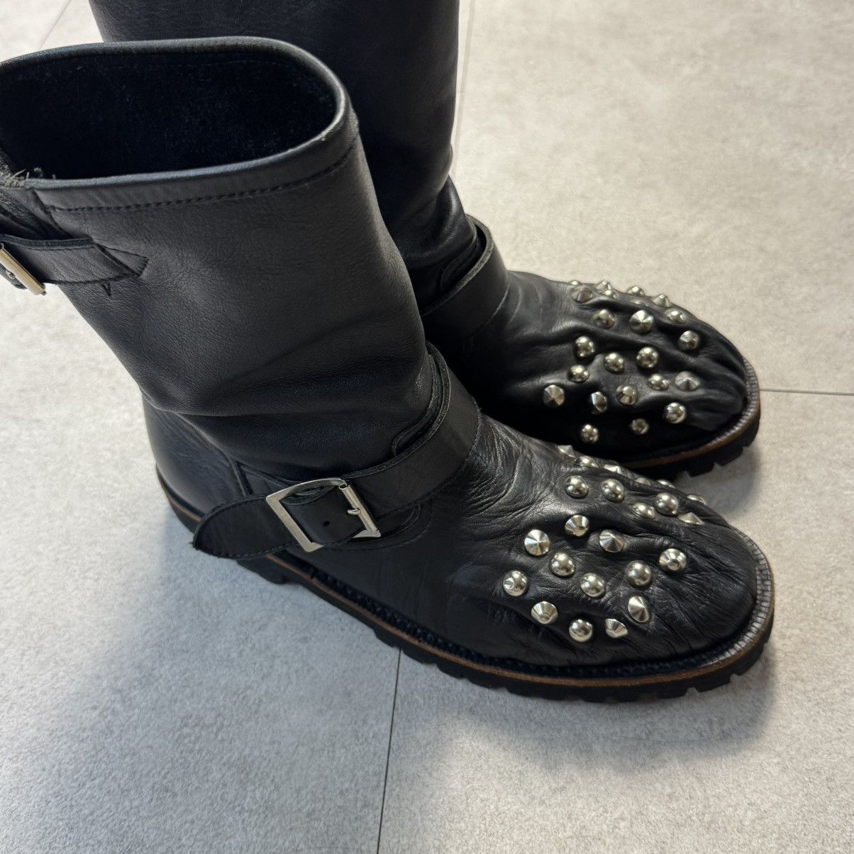 Comme des Garcons Comme des Garcons SS10 Tao Studded Punk Leather Paw Boots Size US 6.5 / IT 36.5 - 3 Thumbnail