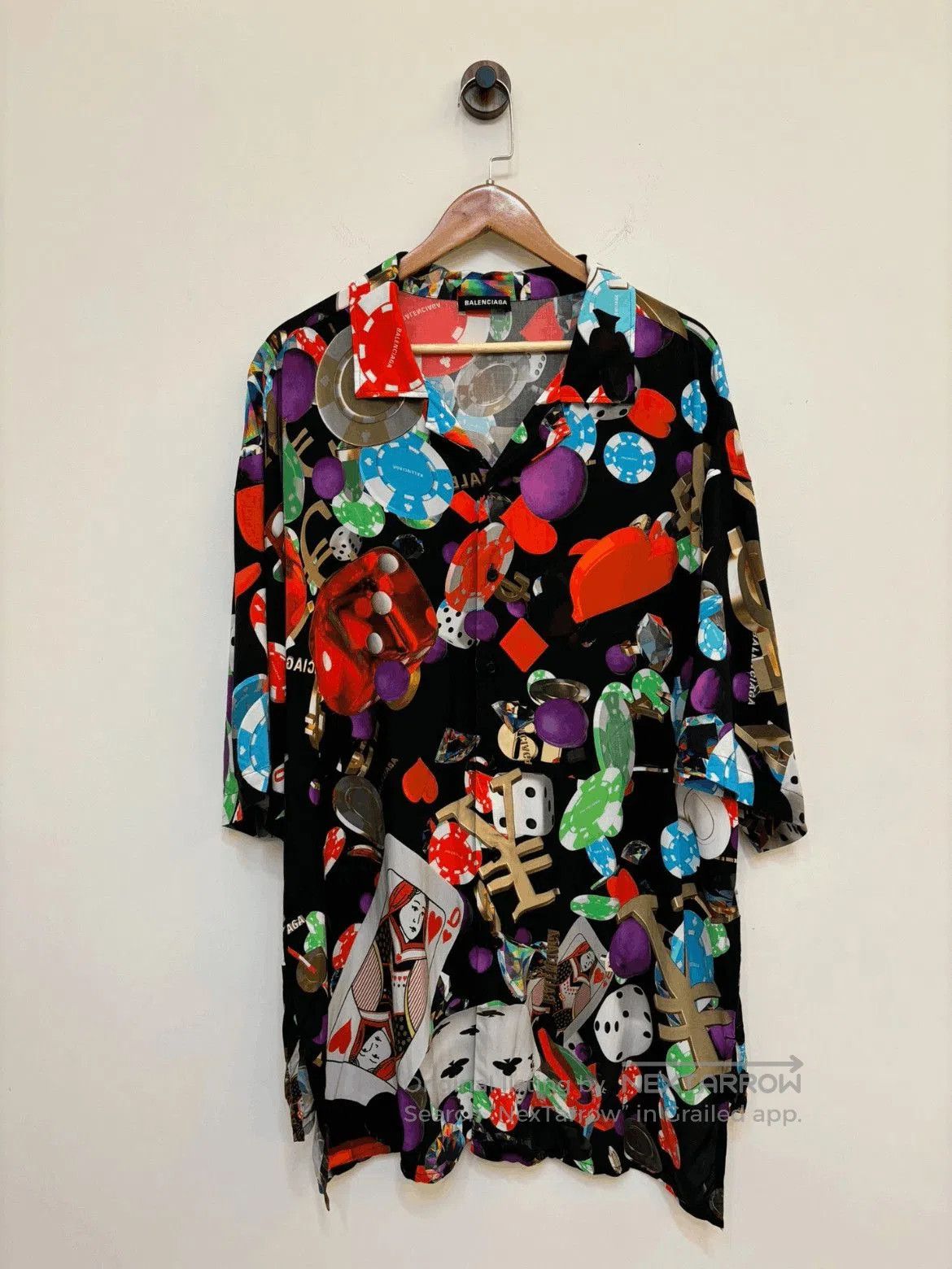 Balenciaga Sz 38 Balenciga Casino Print Shirt. Size US M / EU 48-50 / 2 - 1 Thumbnail