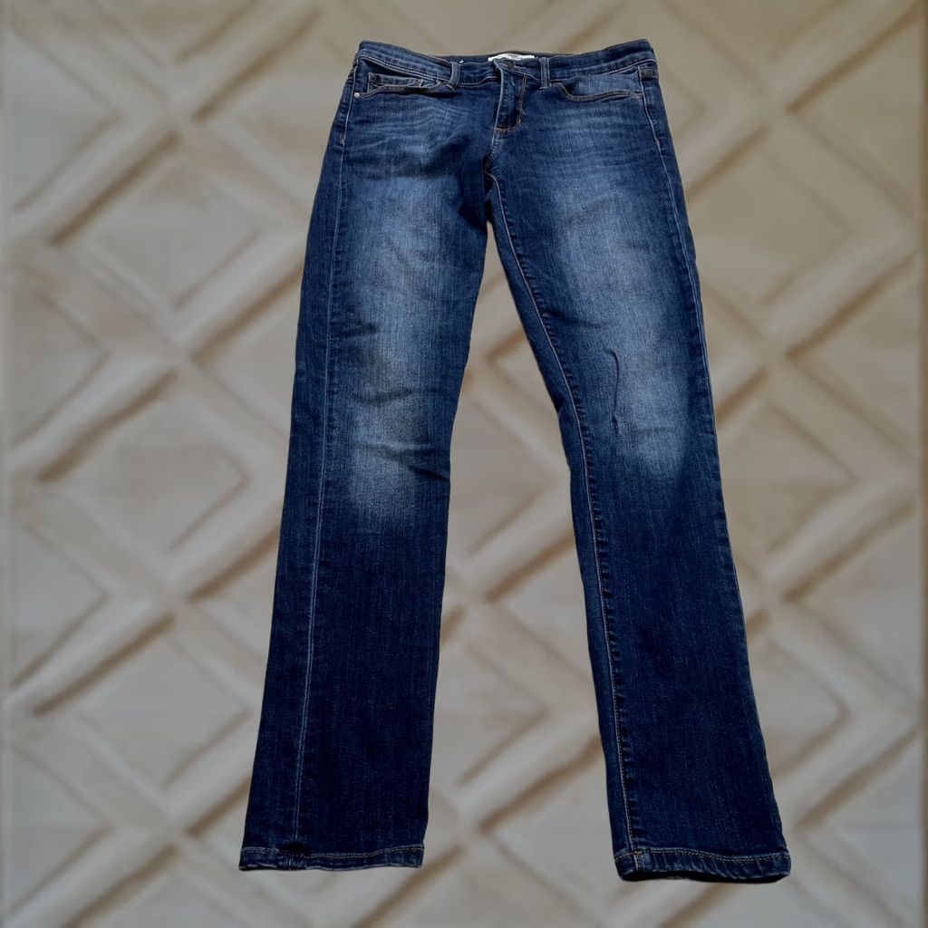 Banana Republic VINTAGE Banana Republic Premium Denim Skinny Solid Mid Rise Blue Jeans Ladies 30x30.5 Size 30" / US 8 / IT 44 - 1 Thumbnail