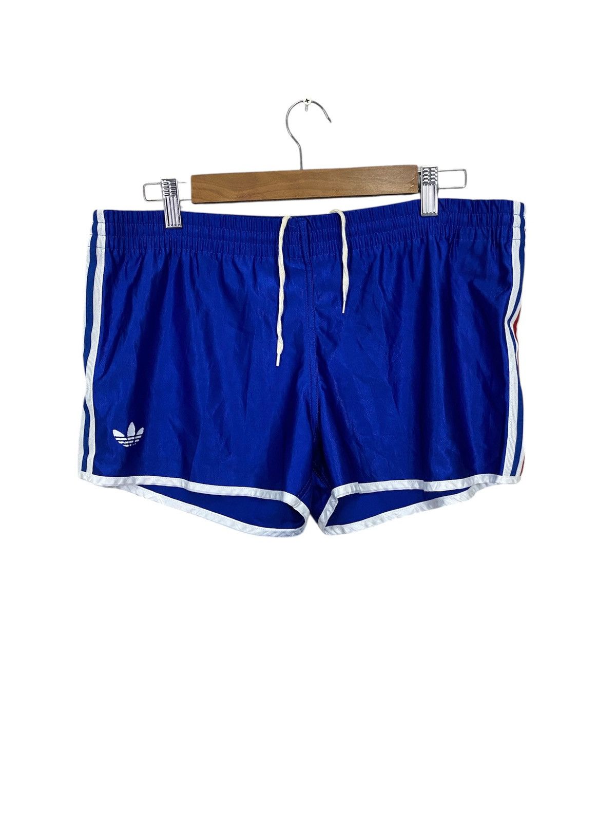 Adidas × Vintage Vintage adidas blue shorts pocket very rare Size US 34 / EU 50 - 1 Thumbnail