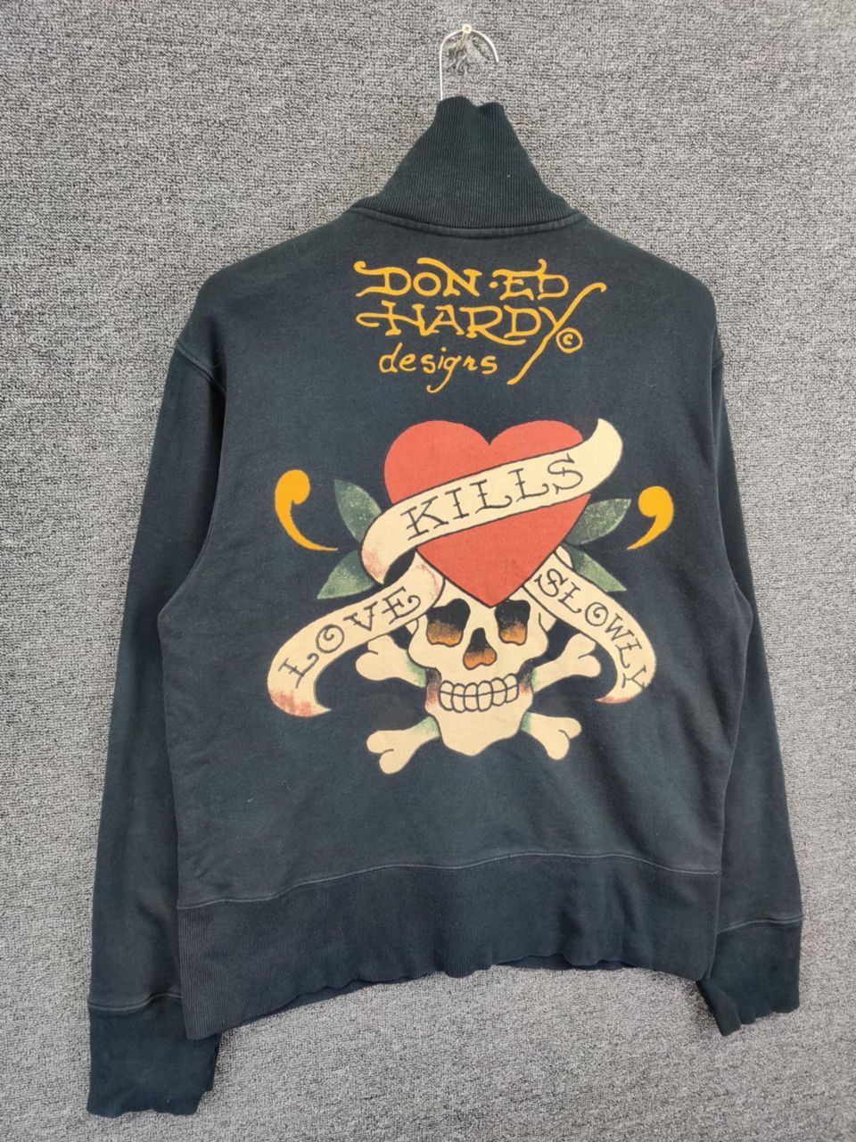 Ed Hardy Ed Hardy Christian Audigier Love Kills Sweater Jacket Size US L / EU 52-54 / 3 - 3 Thumbnail