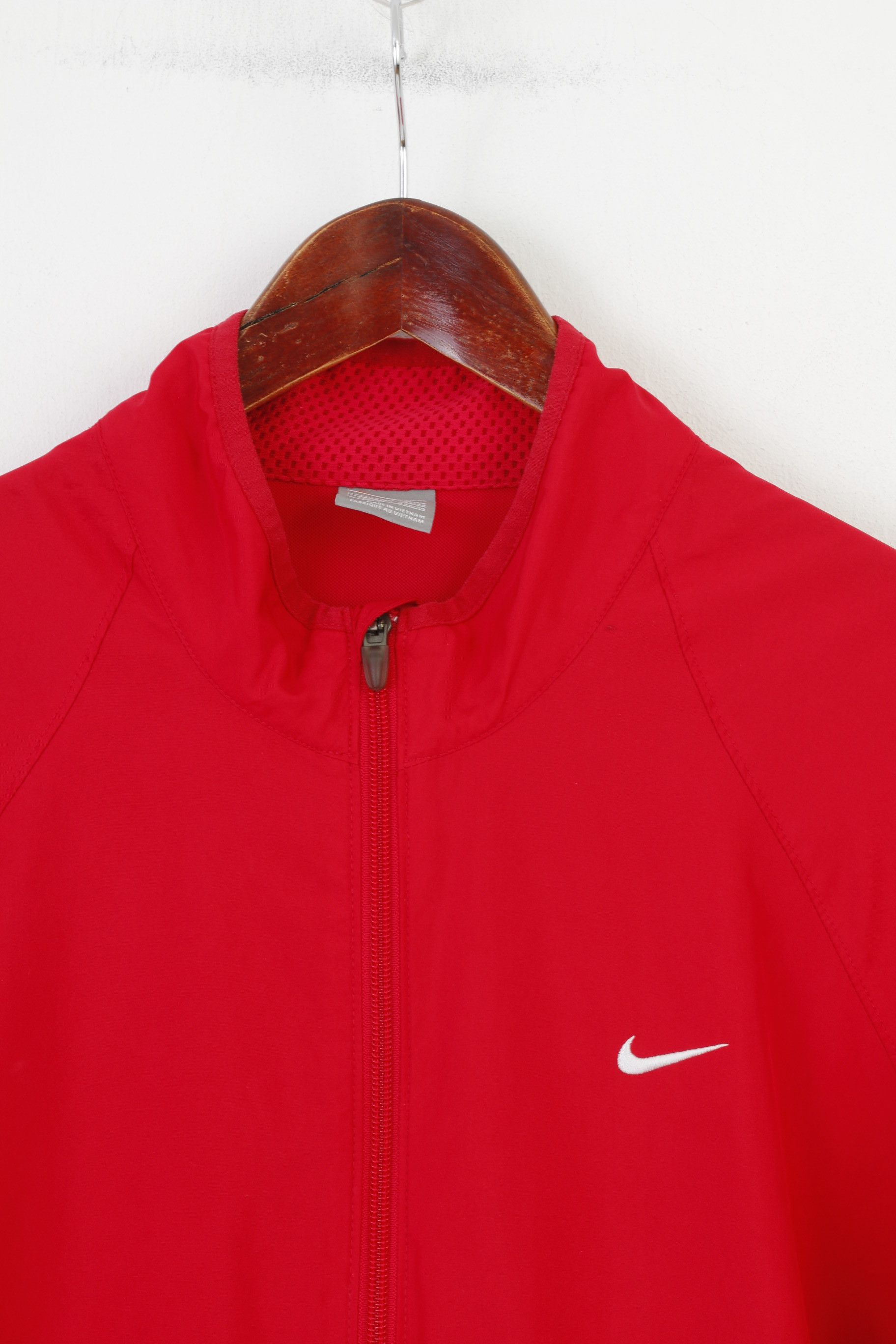 Nike × Vintage Nike Men XL Jacket Red Sport Full Zipper 10579 Size US XL / EU 56 / 4 - 2 Thumbnail