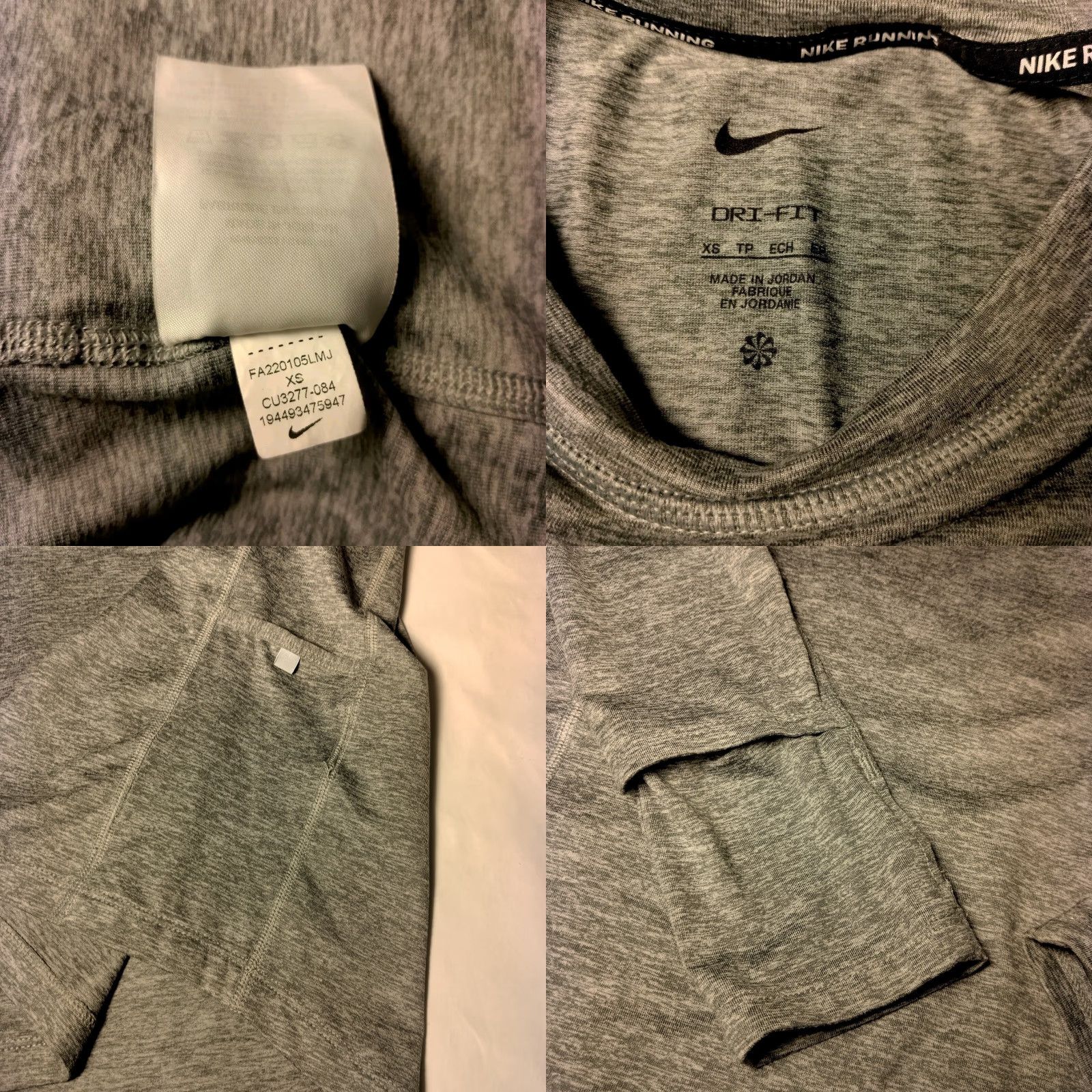 Nike Nike Dri-Fit Shirt Women XS Gray Long Sleeve Running Athletic Performance Size XS / US 0-2 / IT 36-38 - 8 Thumbnail
